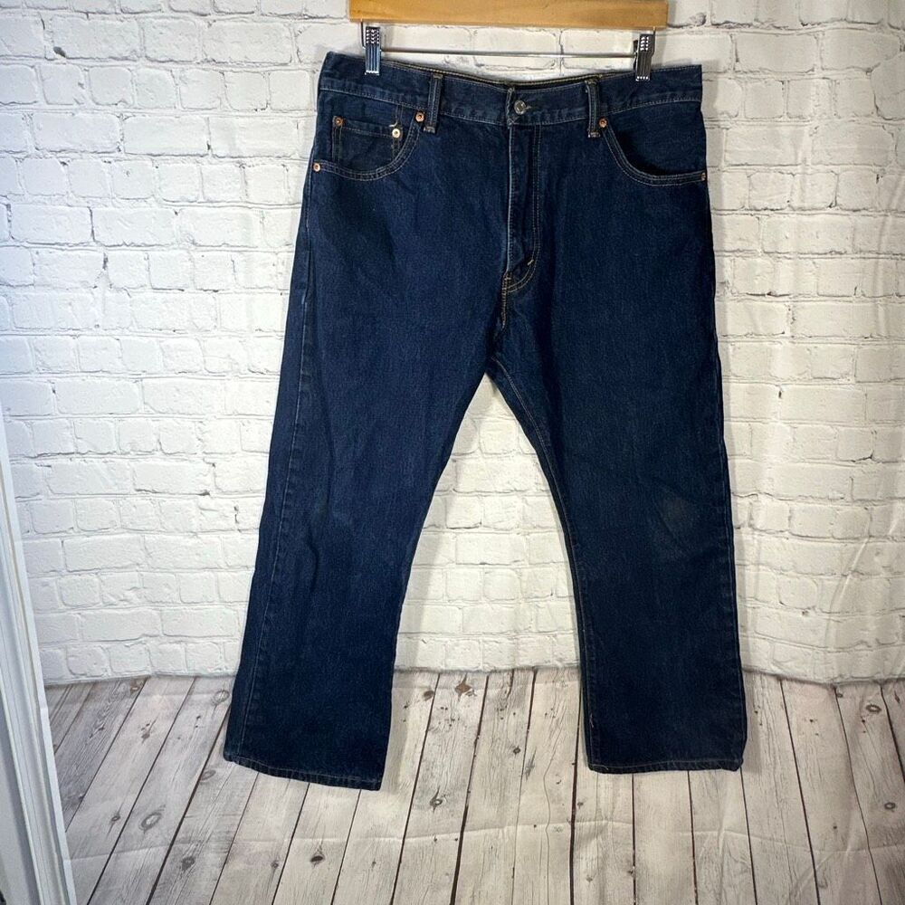 Levi’s Men’s 517 Bootcut Jeans 36 Blue Dark Wash Workwear‎